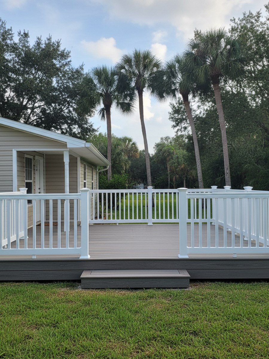 Progressive Deck Solutions crew working on a home