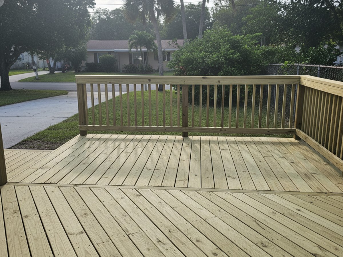 Deck Railing Installation & Repair completed by Progressive Deck Solutions in Hudson, FL