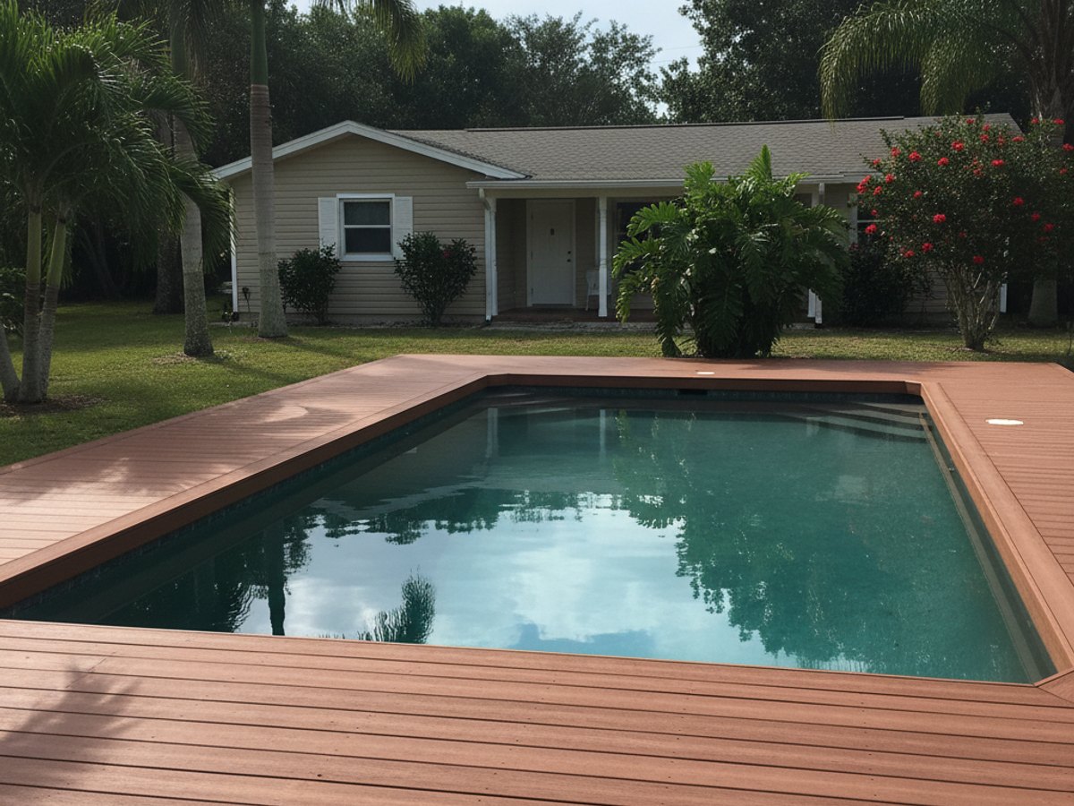 Composite Decking Installation completed by Progressive Deck Solutions in Land O' Lakes, FL