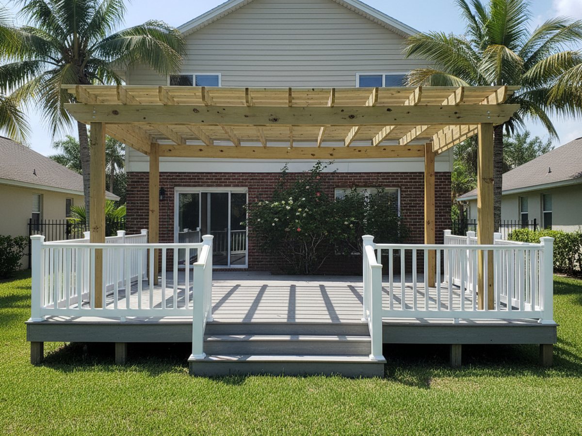 Deck Railing Installation & Repair completed by Progressive Deck Solutions in New Port Richey, FL