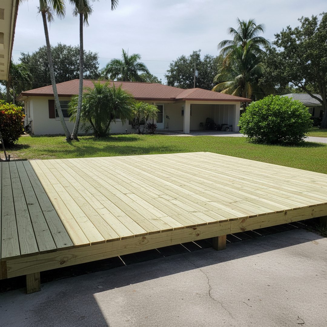 Deck Resurfacing & Board Replacement completed by Progressive Deck Solutions in Wesley Chapel, FL