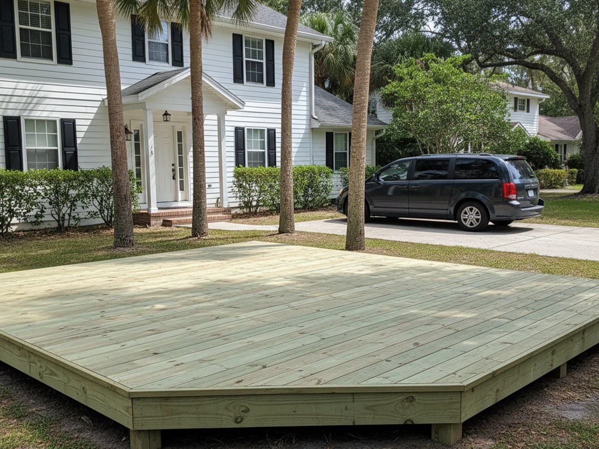 Pool Deck Construction completed by Progressive Deck Solutions in Hudson, FL