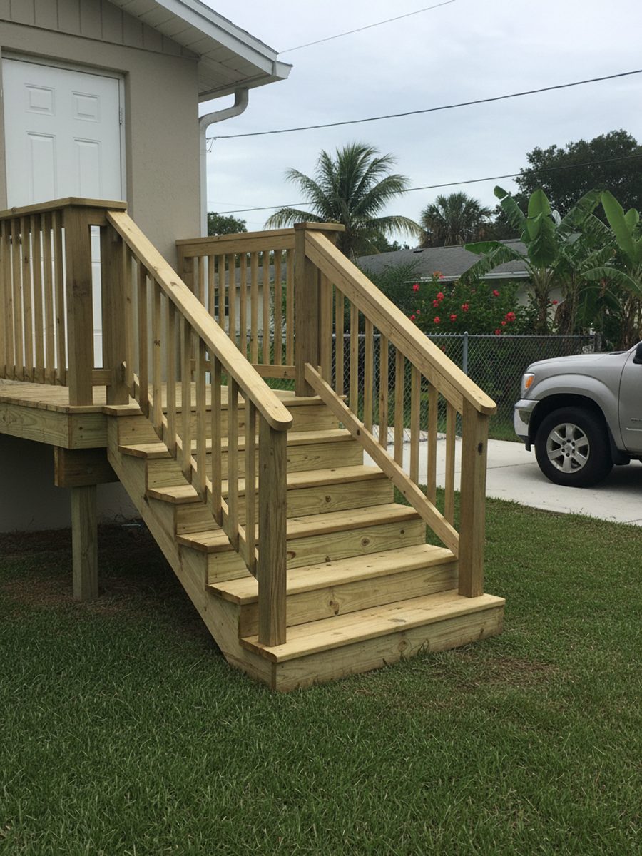 Custom Deck Design completed by Progressive Deck Solutions in Crystal River, FL