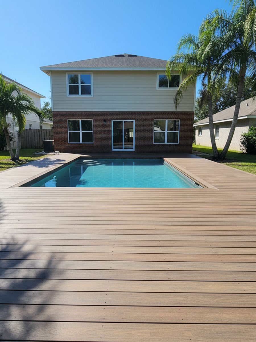 Composite Decking Installation completed by Progressive Deck Solutions in Spring Hill, FL